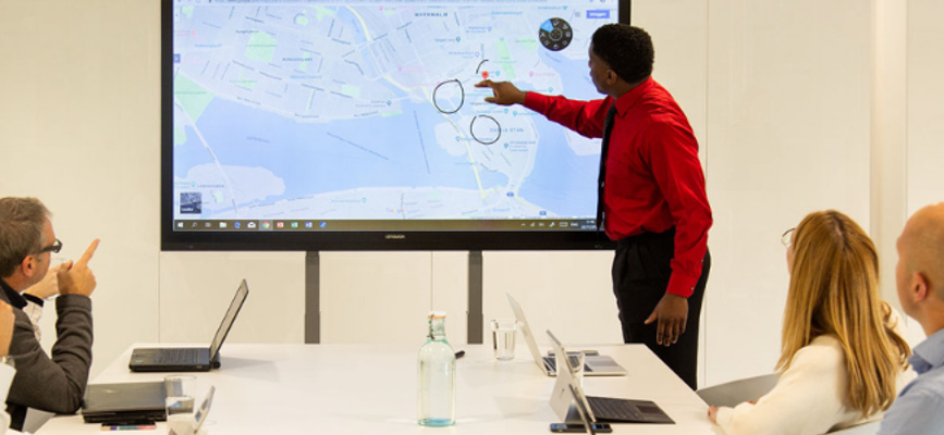 meeting room interactive touch screen