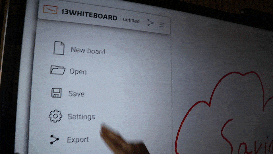 Gif Cloud-Verbindung in i3WHITEBOARD